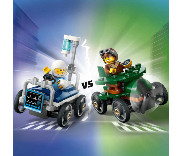 LEGO City 60459 Samolot kontra łóżko szpitalne – zestaw wyścigowy - 1298088 - zdjęcie 12
